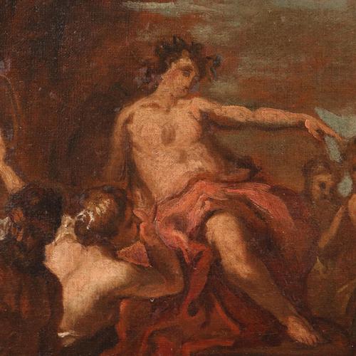 Bacchus and Ariadne, Oil on Canvas, Framed For Sale - Image 4 of 12