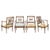 Beige Antique Wooden Chairs in Straw Seats, Italy, 19th Century, Set of 4 For Sale - Image 8 of 8