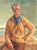 Monumental 1947 Zofia Tomek Framed Portrait Painting For Sale - Image 10 of 12