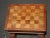 Wood Vintage French Country Oak Checkered Brown Footstool For Sale - Image 7 of 12