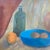 1960s 1960’s Original Rustic Fruit Bowl & Pitcher Still Life Painting For Sale - Image 5 of 5