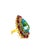 Bochic “Capri” Vintage Ruby, Blue Topaz, Tanzanite, Fancy Sapphires & Diamond Ring Set In 18K Gold & Silver Natural Blue...