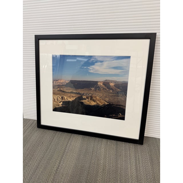 Zin Valley and Desert Cliffs in the Negev Desert, Framed For Sale - Image 9 of 12