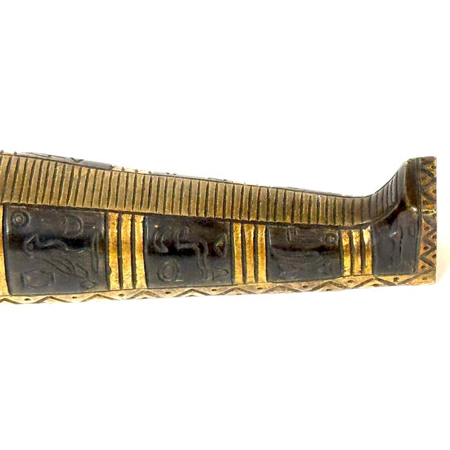 19th C. French Empire or Napoléon III Patinated & Gilt Bronze Sarcophagus Mount For Sale - Image 15 of 18