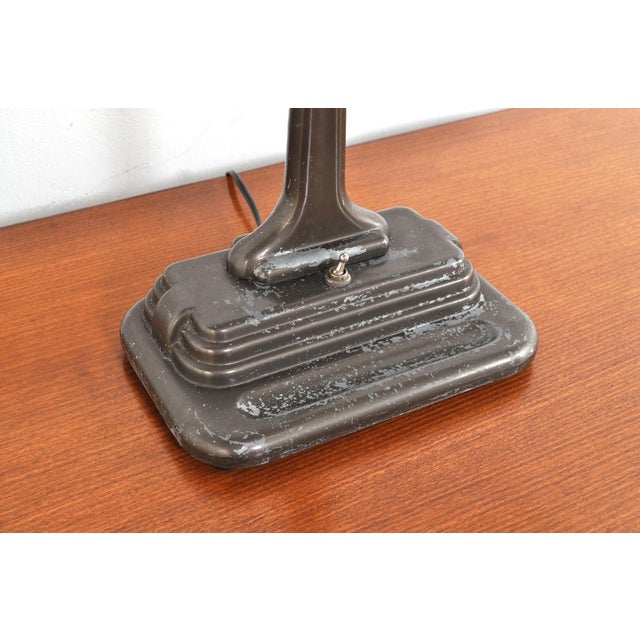 Metal Art Deco Desk Lamp, 1930s For Sale - Image 7 of 12
