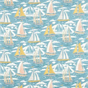 Sanderson Sailor Fabric in Pacific