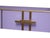 Italian Console Table in Purple Murano Glass and Brass from Justfurnituress SRL For Sale - Image 6 of 10