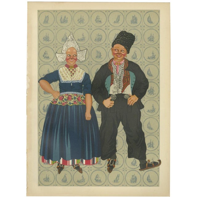 Volendam Wedding Attire, 1932, Lithograph on Paper For Sale - Image 10 of 10