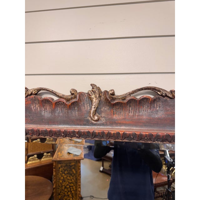 Black 19th Century Italian Carved Mirror For Sale - Image 8 of 10