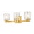 Glass Mitzi Danae 18 in. 3 Light Bath and Vanity in Aged Brass Finish For Sale - Image 7 of 7