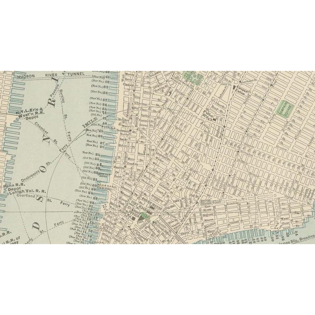 Antique Map of Brooklyn, New York with Prospect Park from Rand McNally, 1899 For Sale - Image 4 of 12