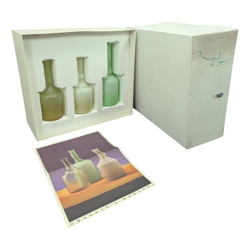 Homage To Morandi Bottles From Auras, Set Of 3