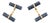 14k Yellow Gold Lapis Cufflinks For Sale