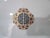 This exquisite vintage Noritake serving platter showcases a delicate peach floral design accented with gold trim,...