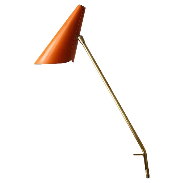 Modernist Vienna Cone Clamp Lamp attributed to J. T. Kalmar, 1950s For Sale
