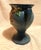 VTG Roseville Pottery Blue Trophy Vase C. 1947 1ur-8 Snowberry Pattern Approximately 8.5” X 6.5” X 5.5” For Sale - Image 11 of 12
