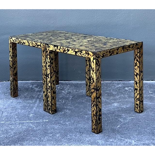 Late 20th Century Vintage Regency Faux Finished Side Tables - A Pair For Sale - Image 5 of 10