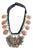 Mid 20th Century Afghan Tribal Kuchi Pendant Necklace Boho Jewelry Made With Coral and Turquoise For Sale