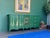 1970s French Provincial Green Lacquered Dresser of Nine Drawers For Sale - Image 13 of 16