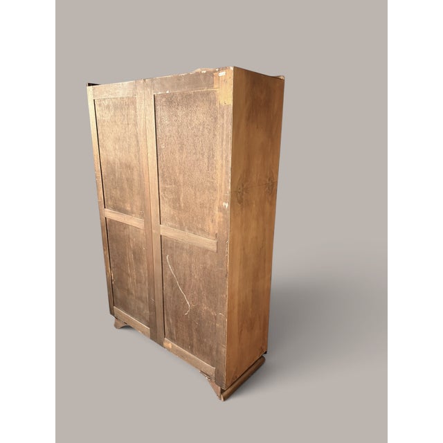 Brown Art Deco Wardrobe, 1930s For Sale - Image 8 of 10