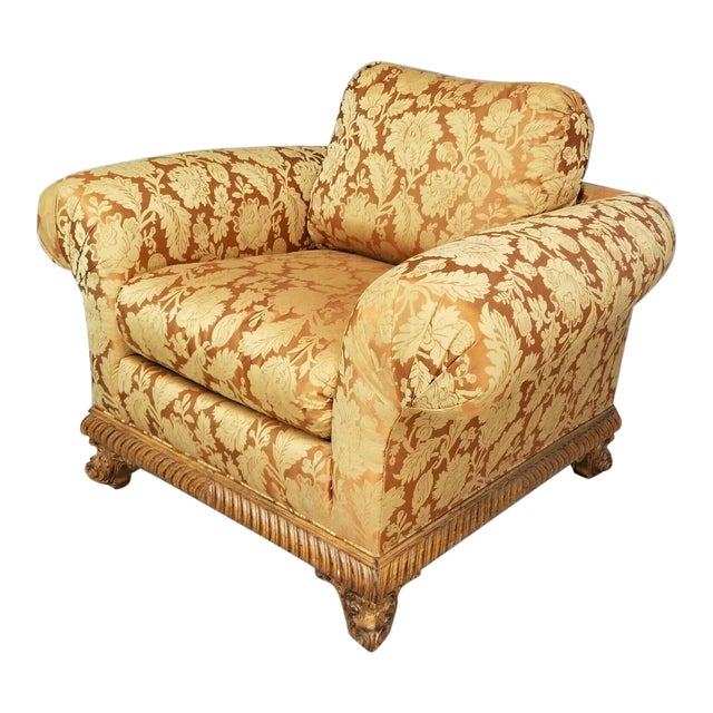 Tomlinson Erwin Lambeth Furniture Company Velvet Upholstered Club Chair