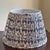 Vintage Blue and White Jacobean Style Floral Pleated Lampshade For Sale - Image 12 of 17