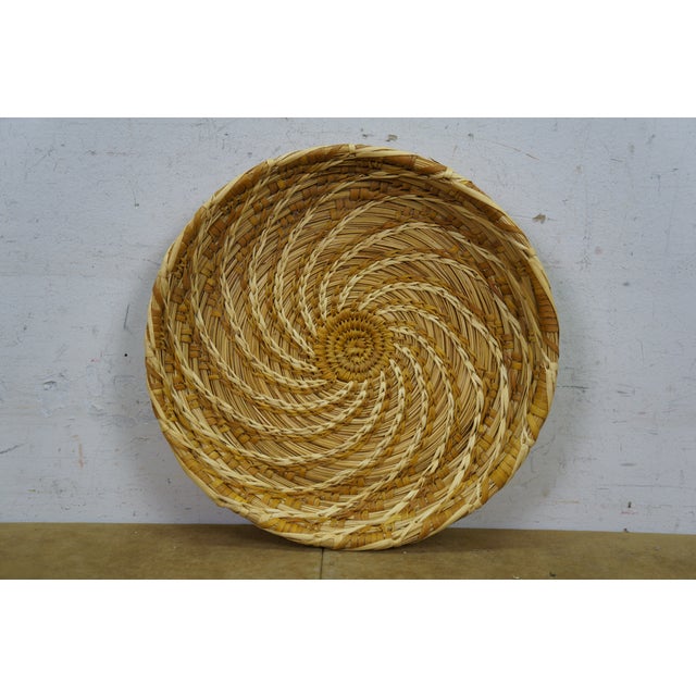 Late 20th Century Rare Lot Vintage Papago Tohono O'Odham Naitive American Indian Woven Baskets For Sale - Image 5 of 14