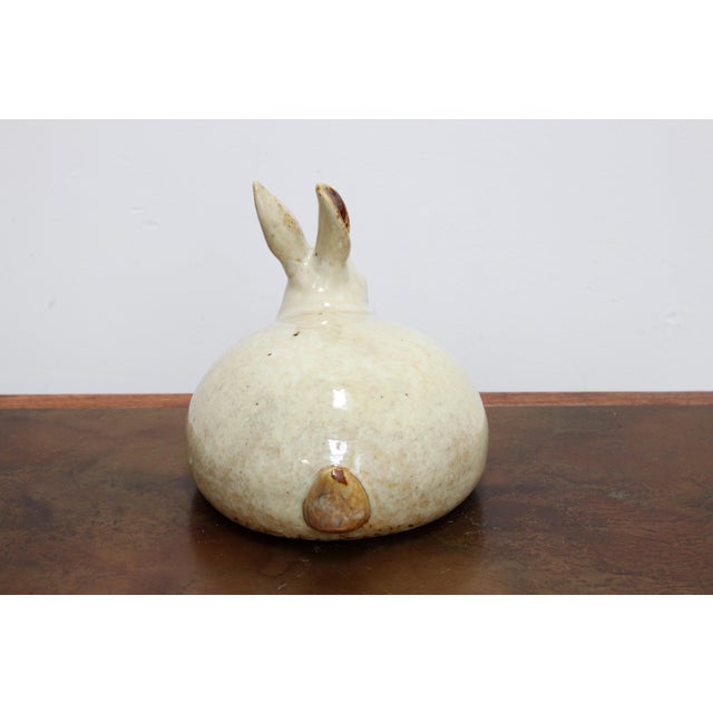 French Ceramic Fat Rabbit For Sale - Image 4 of 6