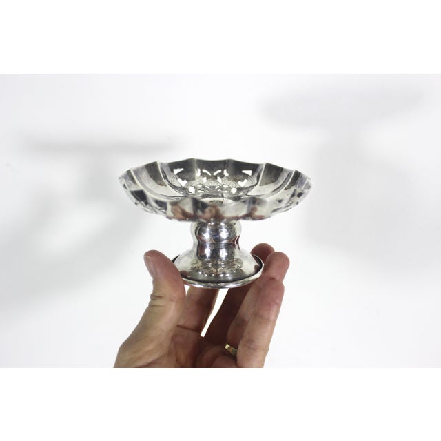 1910 Victorian Silver Plate Phoenix and Shield Ring or Candy Dish English Silverplate For Sale - Image 10 of 16