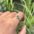 14k Yellow Gold Emerald Diamond Modern Proposal Ring in 14k Yellow Gold Size 8 For Sale - Image 9 of 18