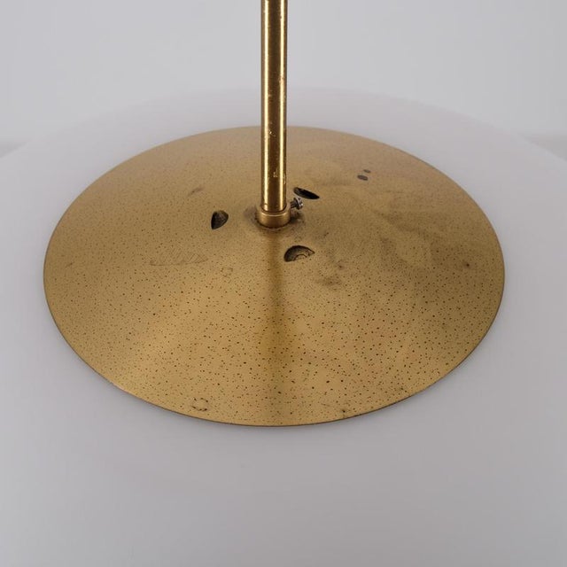 1950s Glass and Brass Pendant, Sweden, 1960s For Sale - Image 5 of 8