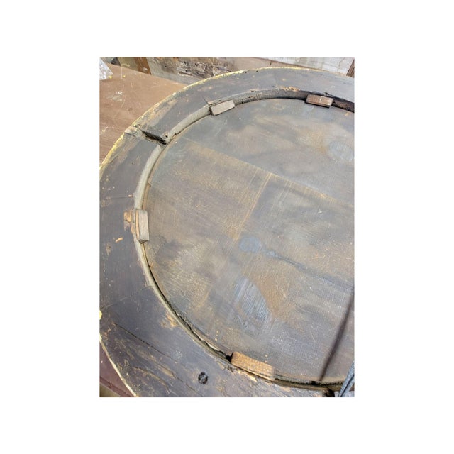 A Carved and Gilded English Regency Convex Mirror For Sale - Image 13 of 13