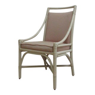 Vintage Mid-Century Rattan Regency Armchair For Sale