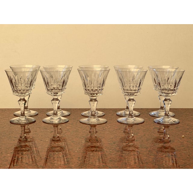 Piccadilly Wine Glasses in Crystal from Baccarat, 1959, Set of 10 For Sale - Image 6 of 10