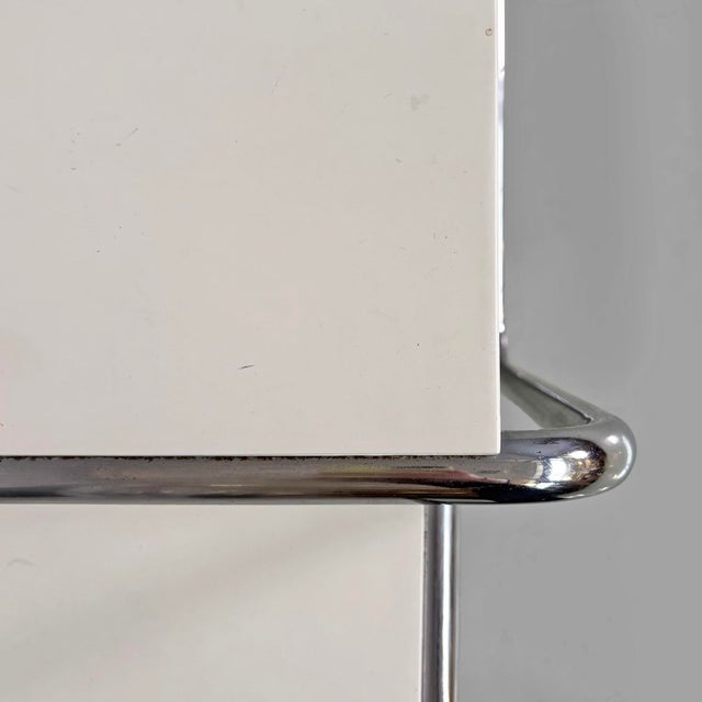Italian Modern Laccio Coffee Tables in White Laminate attributed to Marcel Breuer for Gavina, 1970s, Set of 2 For Sale - Image 11 of 16