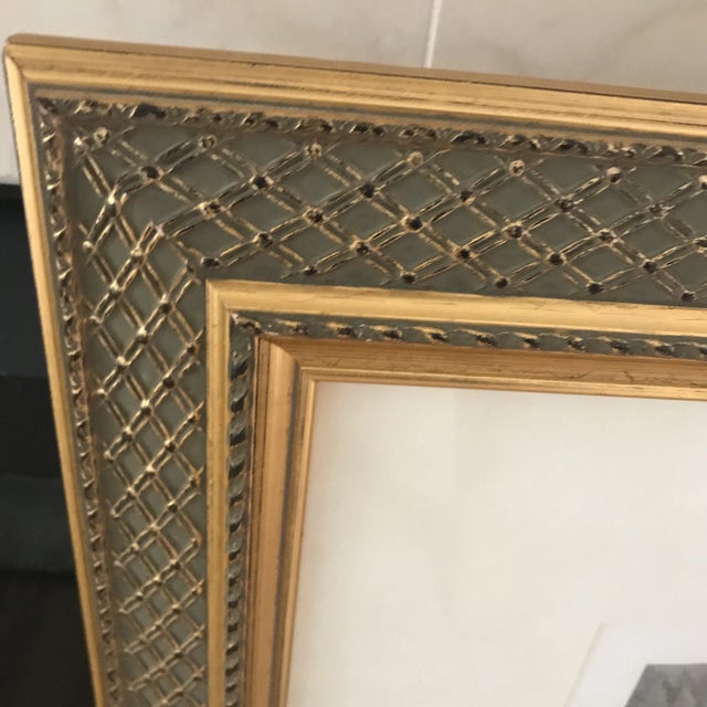 Vintage Extra Large J. Pocker Framed Italian Hand Colored Prints - a Pair For Sale - Image 9 of 11