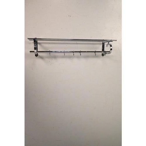 Chromed Wall Coat Rack For Sale - Image 3 of 9