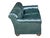 Dark Green Vintage Dark Green Tufted Leather English Club Loveseat For Sale - Image 8 of 14