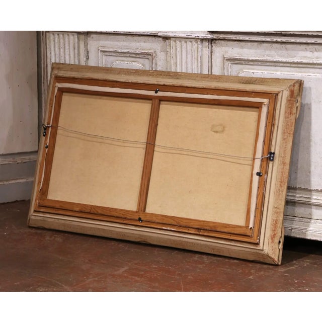 Early 20th Century Mid-Century French Stag Hunt Oil Painting in Carved Frame Signed M. Pol For Sale - Image 11 of 11