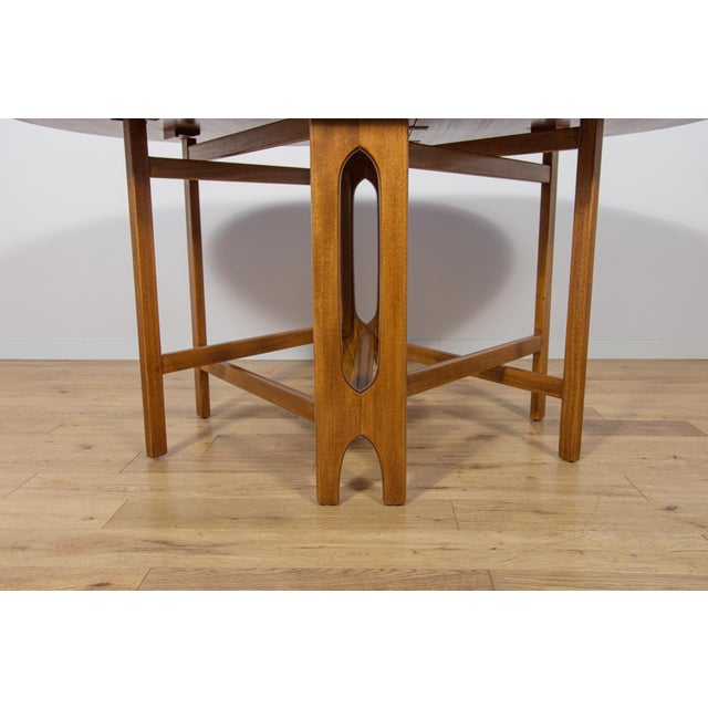 Mid-Century Modern Round Drop Leaf Dining Table from Jentique, United Kingdom, 1960s For Sale - Image 16 of 18