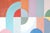 Paper 2026, Art Deco Painting Diptych, Celestial Bodies, Geometric Bauhaus Patterns on Paper, Pastel Tones Palette by Natalia Roman For Sale - Image 7 of 10