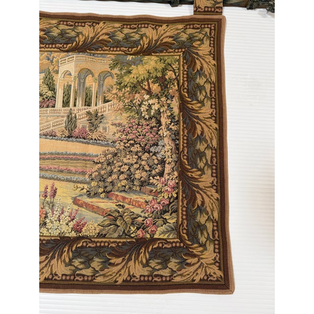 Hammacher Schlemmer Italian Terrace Tapestry + Hanging Rod For Sale In San Francisco - Image 6 of 11