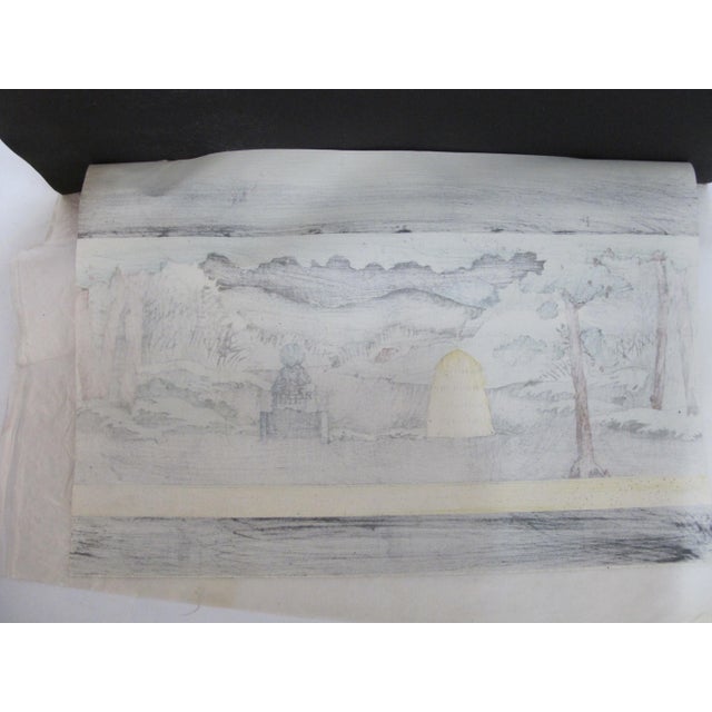 Japanese Sadanobu Hasegawa III Japanese Bunraku Theater Set Act v Puppet Tissue Woodblock For Sale - Image 3 of 5