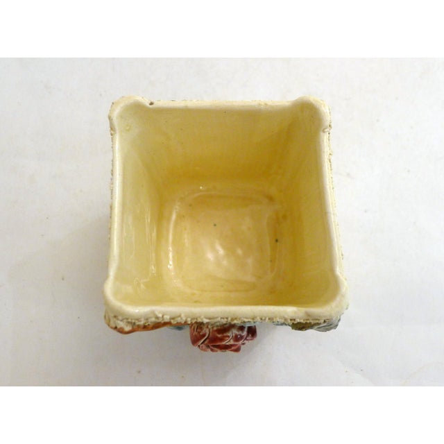 Small Cachepot with Rosebush in Relief, 1890s For Sale - Image 5 of 10