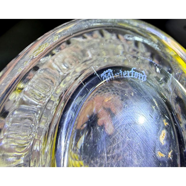 Glass Late 20th Century Waterford Colleen Short Stem Cut Crystal Wine Decanter Stopper Signed For Sale - Image 7 of 9