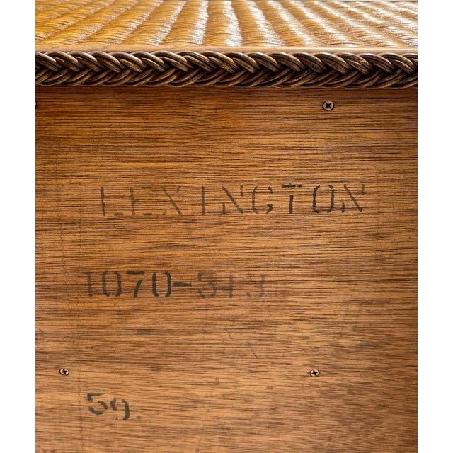 Late 20th Century Pair Lexington Wicker Bachelor Chests. Island Style. For Sale In Tampa - Image 6 of 11