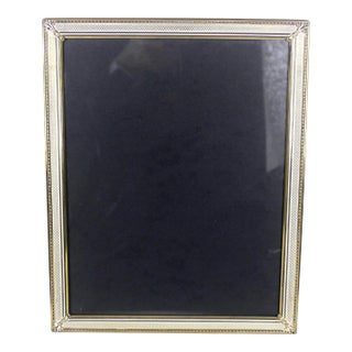 1950’s 8”x10” Rectangular Brass Table Top Photograph Frame, Easel Back For Sale