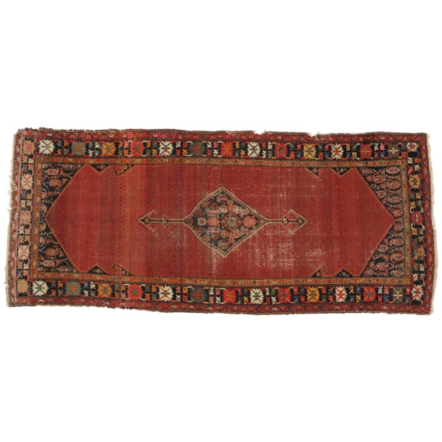 Early 20th Century Antique Persian Malayer Gallery Rug, Hallway Runner - 05'00 X 11'04 For Sale - Image 5 of 5