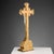 Crucifix in Gilded Wood and Biscuit Porcelain For Sale - Image 4 of 9