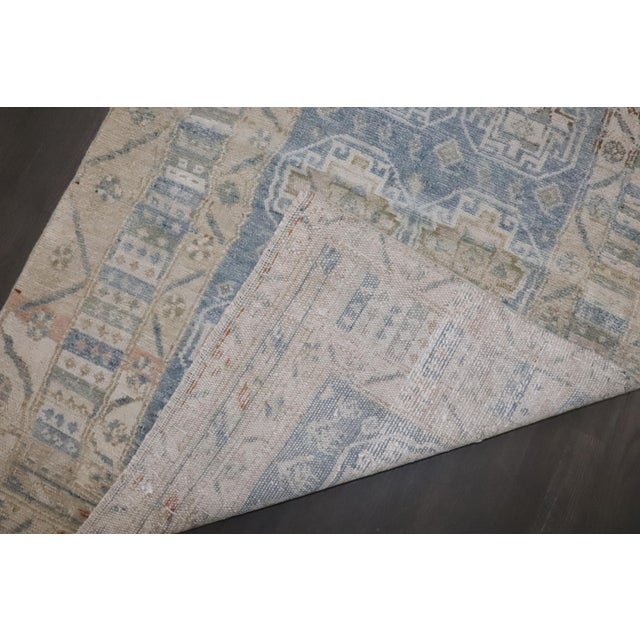 Early 20th Century Antique Zabihi Collection Light Blue Persian Malayer Runner - 3'3" x 9' For Sale - Image 5 of 9